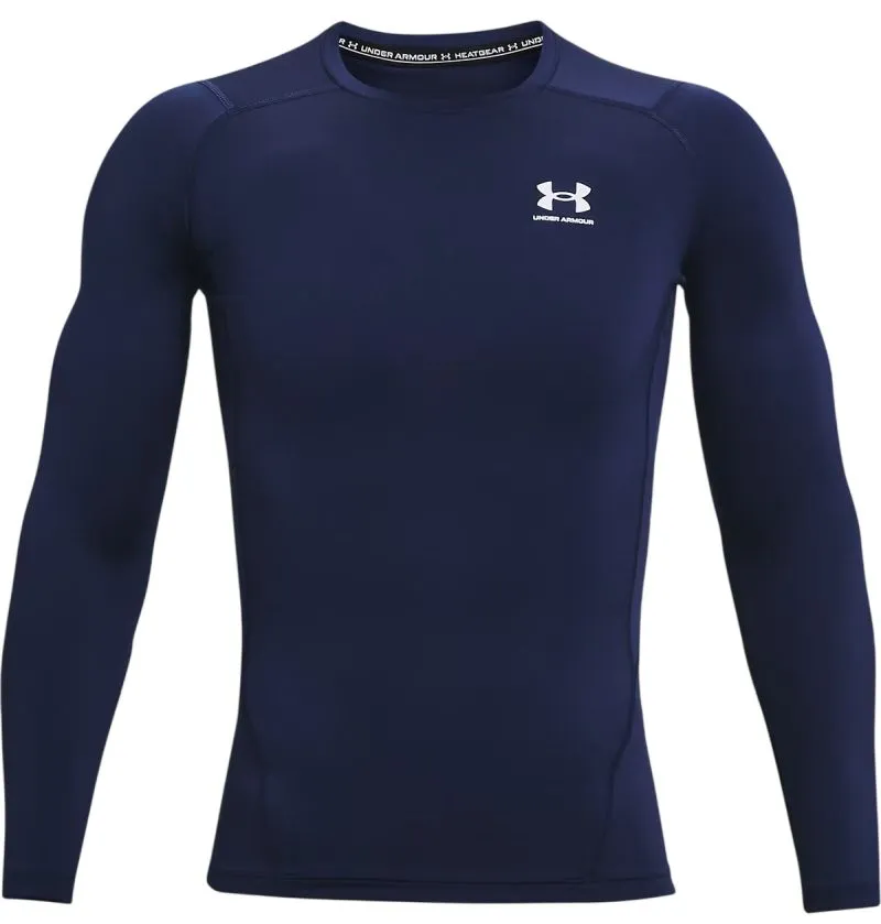 Under Armour HeatGear Armour Comp Long Sleeve - midnight navy/white Under Armour HeatGear Armour Comp Long Sleeve - midnight navy/white