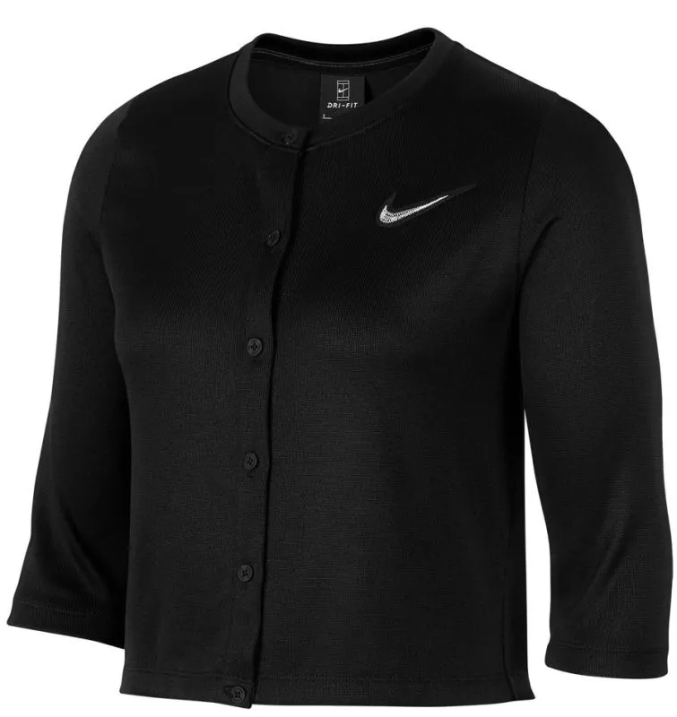 nike-court-ln-women-s-tennis-cardigan-black-white-1 Nike Court LN Women's Tennis Cardigan - black/white