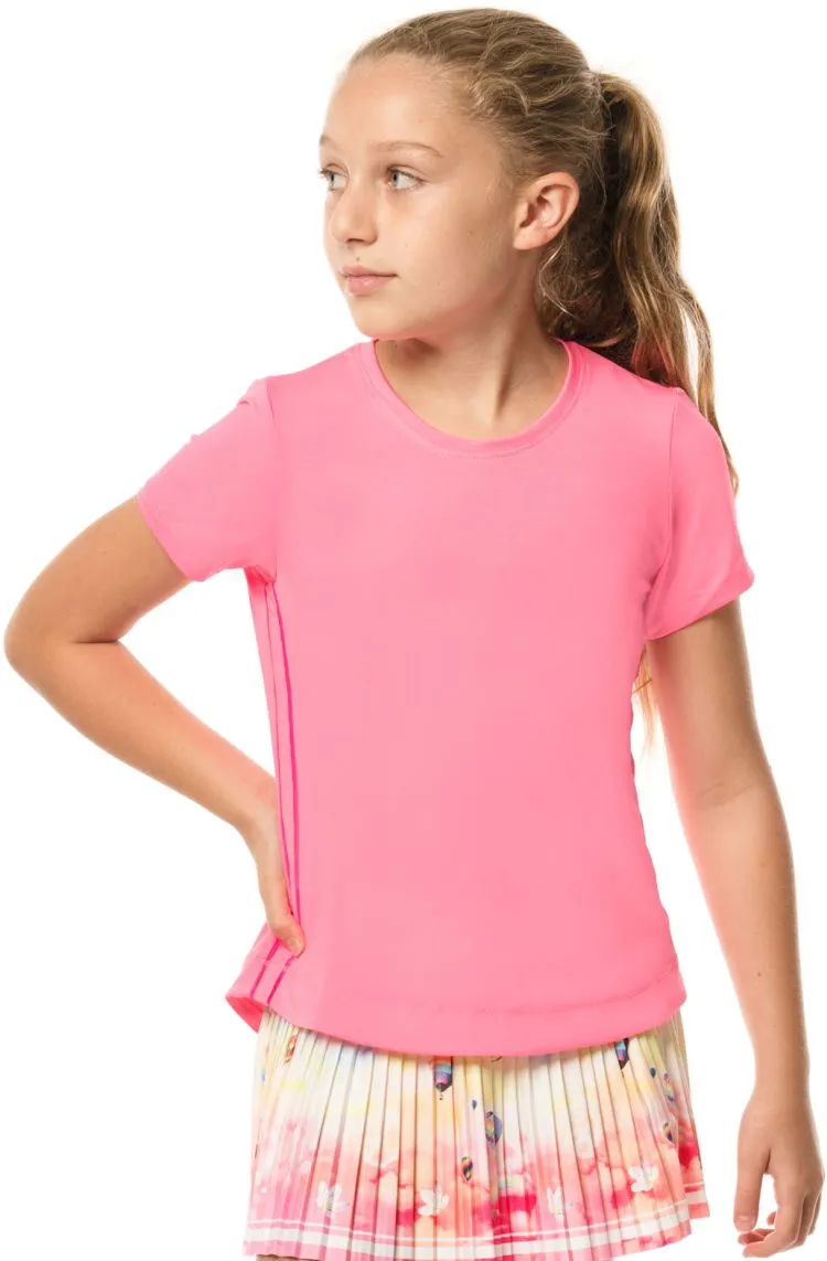 Lucky in Love Core Dynamic High-Low S/S Girls - pink Lucky in Love Core Dynamic High-Low S/S Girls - pink