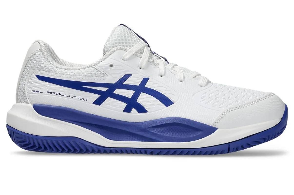 Asics Gel-Resolution X GS Clay - white/dark cobalt