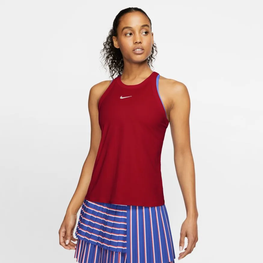 Nike Court Dry Tank W - gym red/white