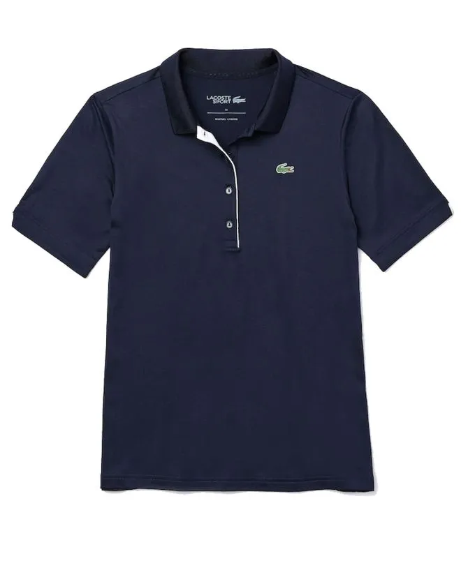 Lacoste Women’s SPORT Ultra Dry Performance Polo - navy blue