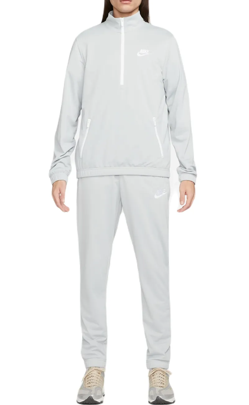 Nike Sportswear Sport Essentials Track Suit - light smoke grey/white