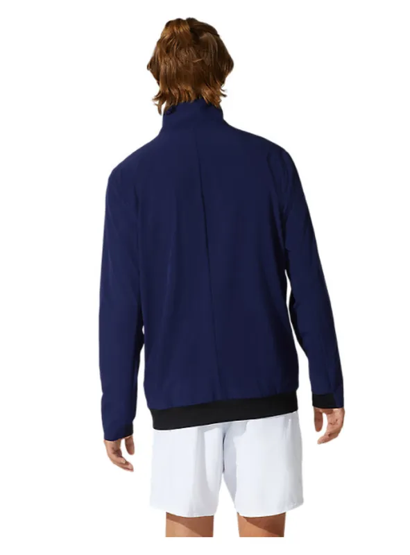 asics-match-m-woven-jacket-peacoat-2 Asics Match M Woven Jacket - peacoat