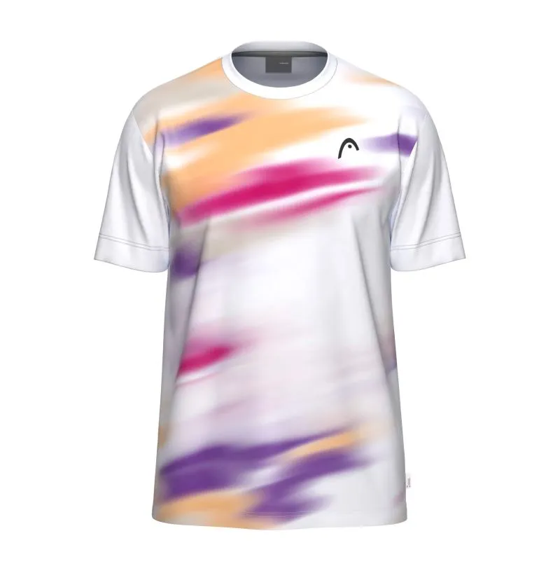 Men's T-shirt Head Blur - white/purple/orange - Multicolor