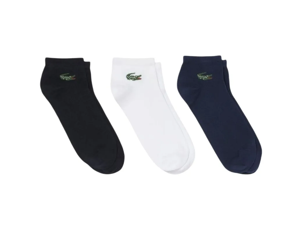 Lacoste Low 3P - navy blue/white/black