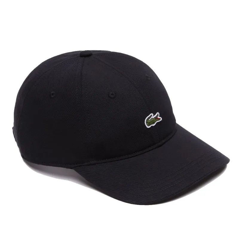 Lacoste Organic Cotton Twill Cap - black Lacoste Organic Cotton Twill Cap - black