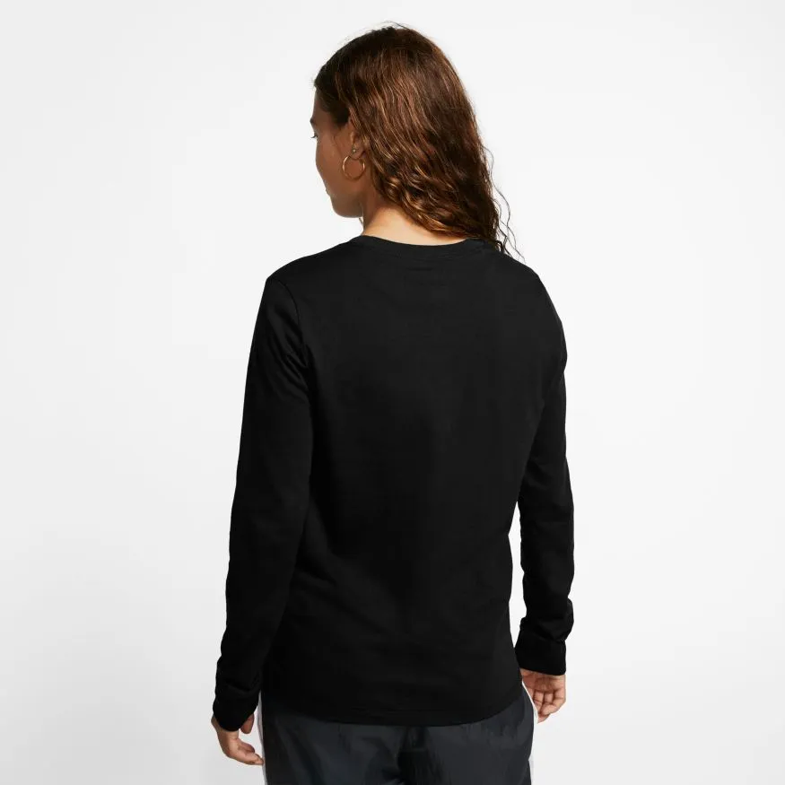 Nike Swoosh Essential LS Icon Ftr - black/white