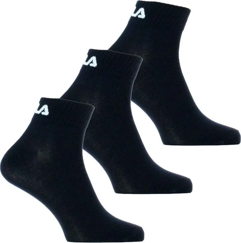 Fila Quarter Plain Socks 3P Fila Quarter Plain Socks 3P