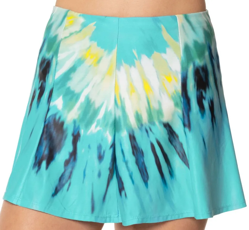 Lucky in Love Peace Out Day Trip Skirt Women - opal/print