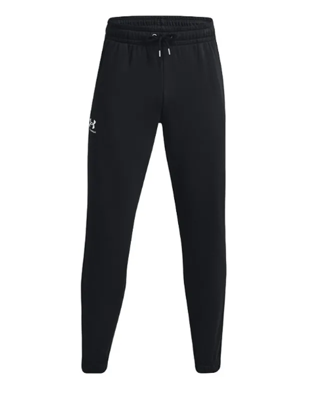 Under Armour Men's UA Essential Fleece Joggers - black/white