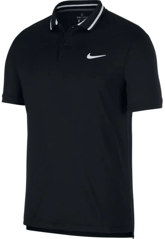 Nike Court Dry Polo Pique - black/white/white