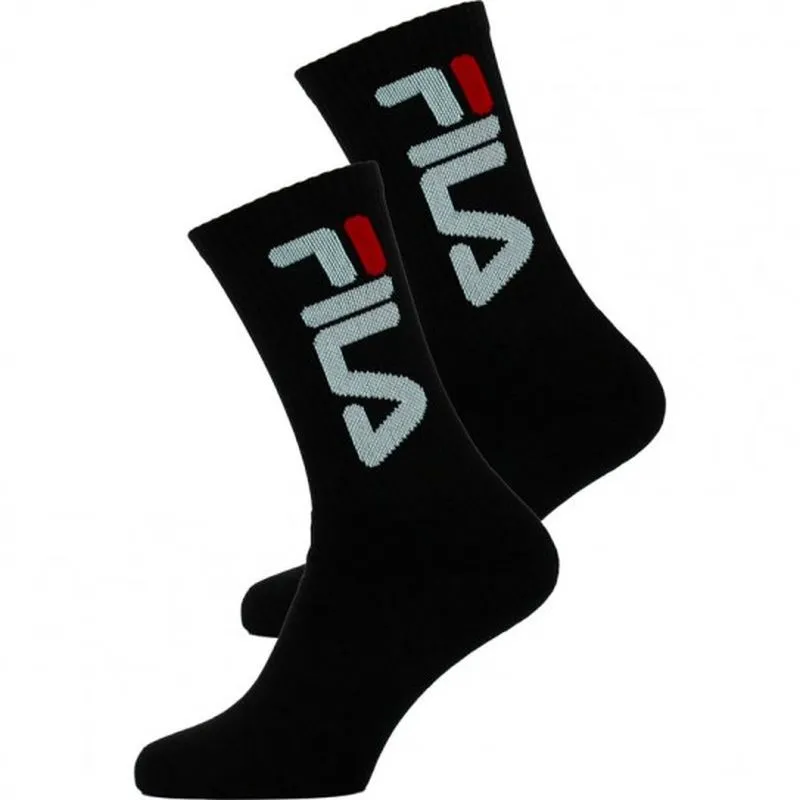 fila-unisex-tennis-plain-socks-2-pary-black-1 Fila Unisex Tennis Plain Socks 2 pary/black