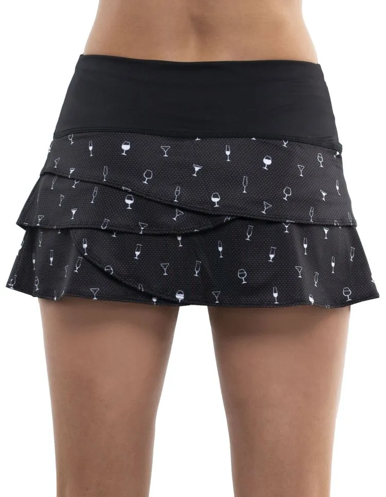 lucky-in-love-novelty-print-cheers-to-you-scallop-skirt-women-multi-3 Lucky in Love Novelty Print Cheers to You Scallop Skirt Women - multi