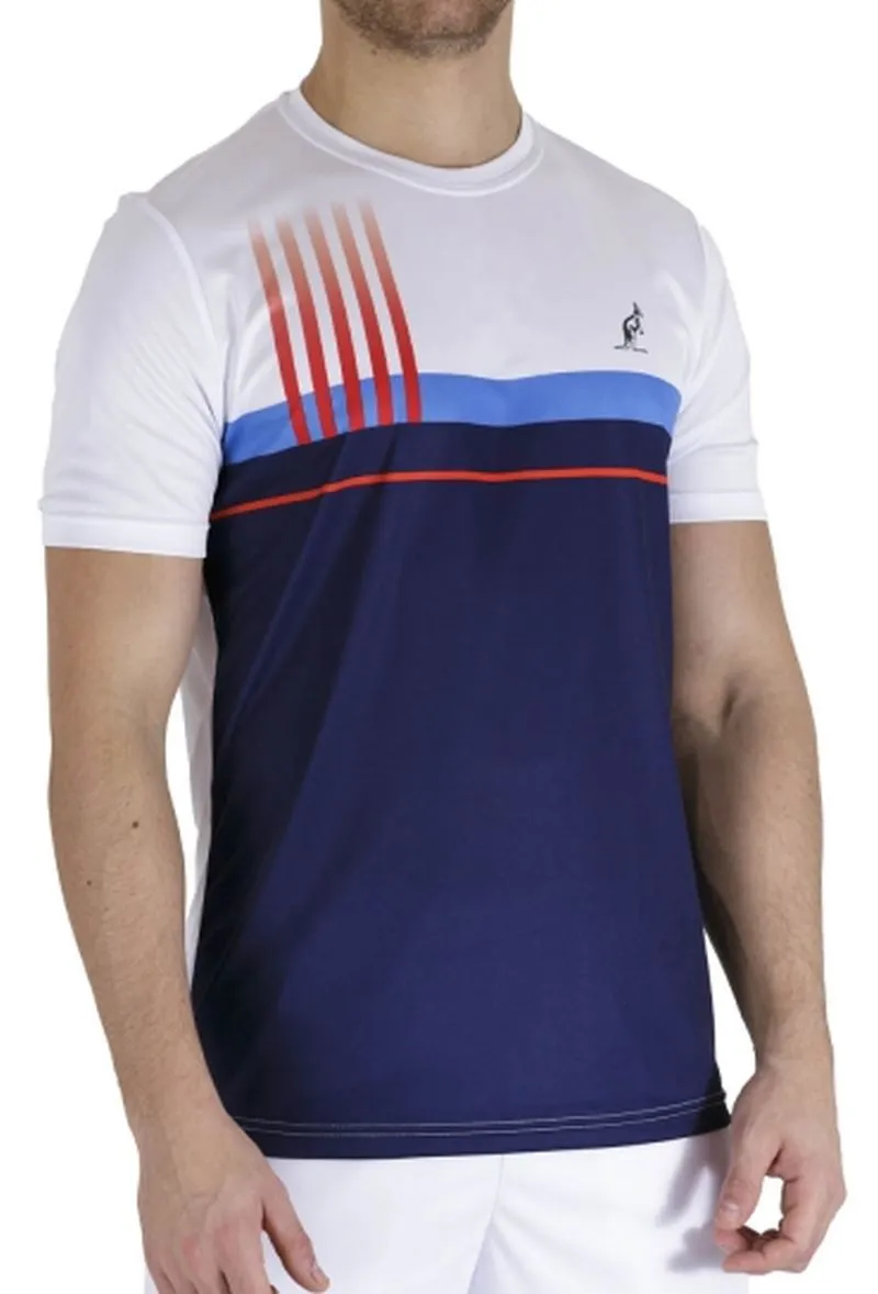 Australian Ace T-Shirt with Print - blue cosmo