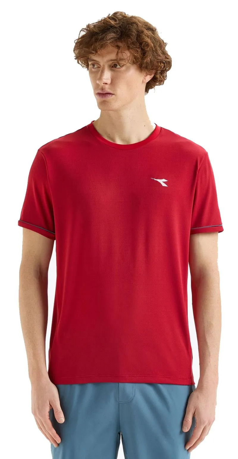 Diadora Short Sleeve T-Shirt - chili pepper