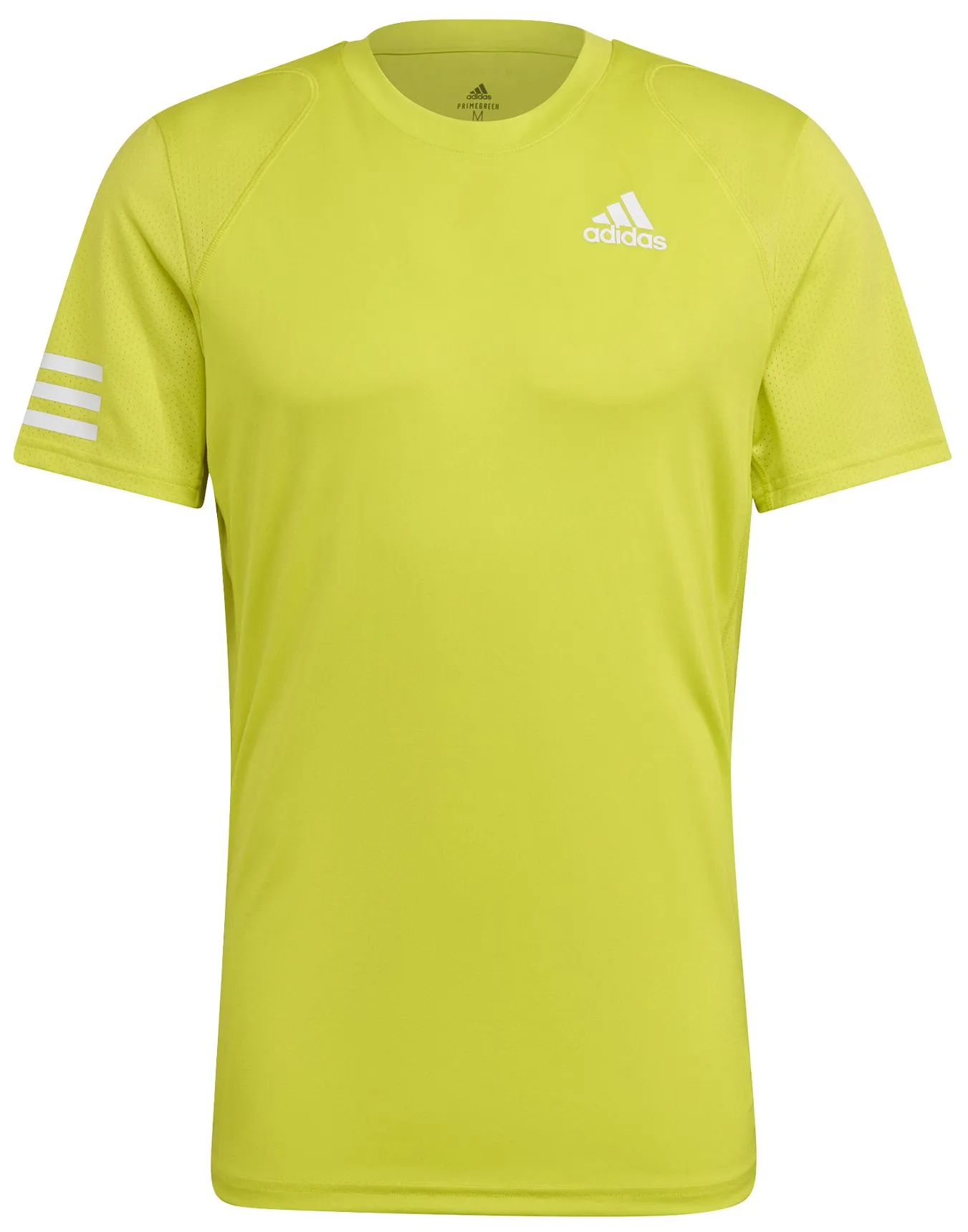 Adidas Club 3-Stripes Tee M - acid yellow/white