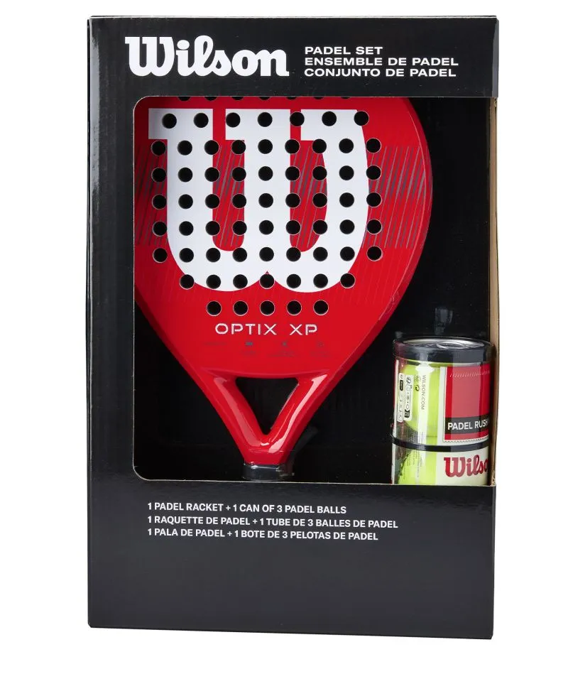 Wilson Optix XP Padel Kit Box - red Wilson Optix XP Padel Kit Box - red