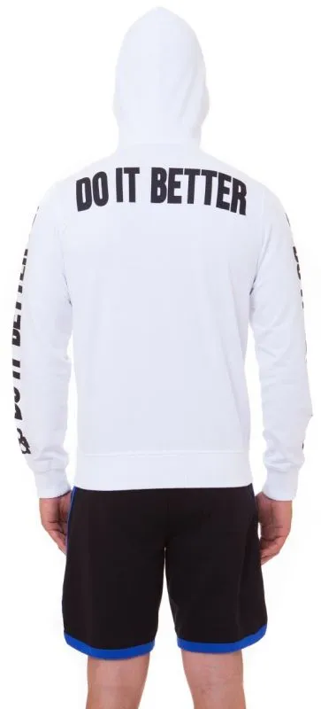 Hydrogen Do It Better FZ Hoodie - white
