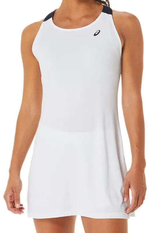 Women's dress Asics Court Dress - brilliant white/midnight - White