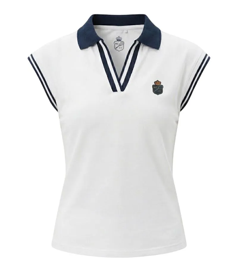 Monte-Carlo Country Club MCCC V-Neck - white Monte-Carlo Country Club MCCC V-Neck - white