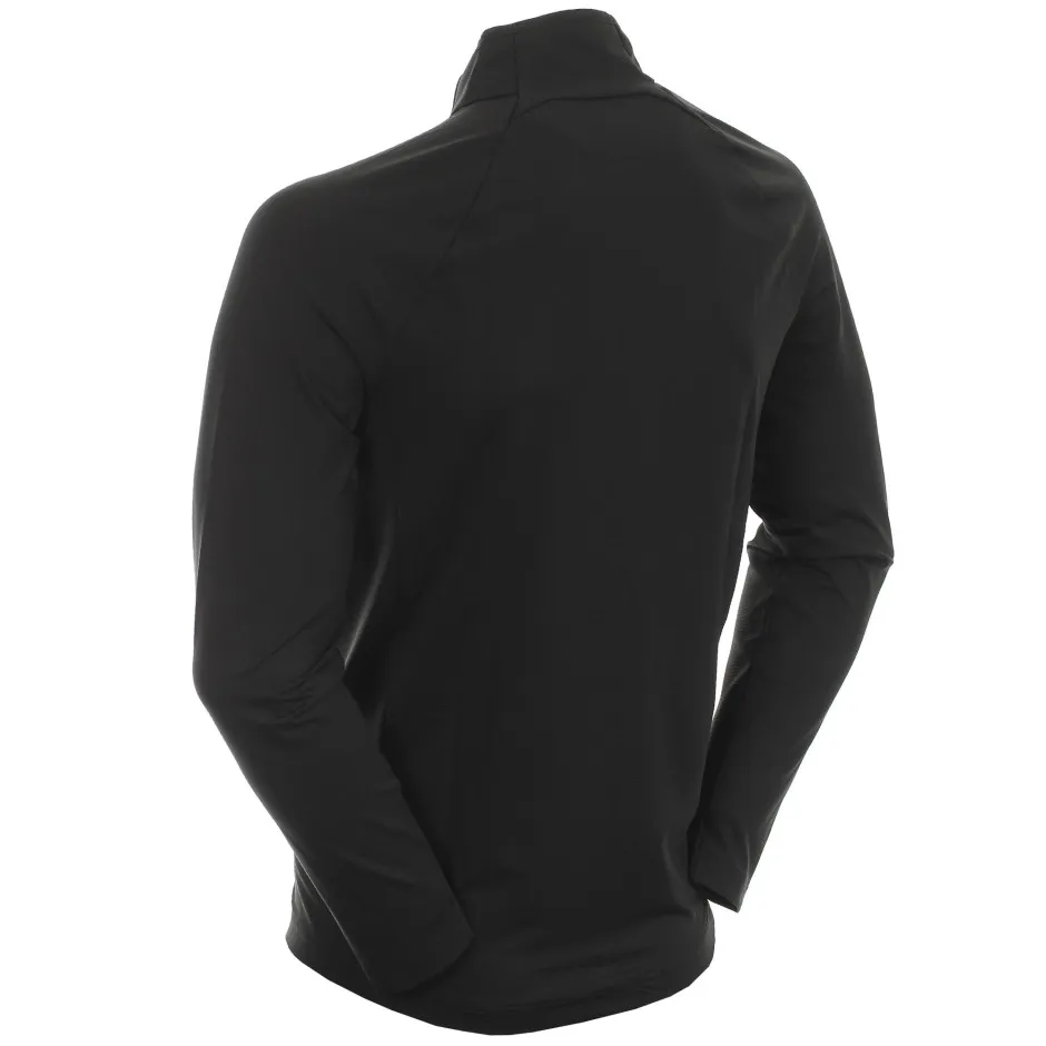 Lacoste Men's SPORT Stretch Zip-Up Golf Jacket - black
