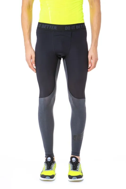 Hydrogen Fast Skull Leggings Man - black melange