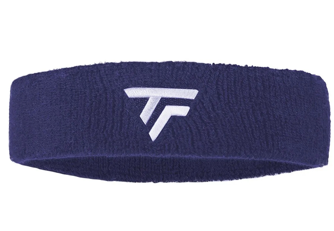 54HEADNAVY_01 Tecnifibre Headband New Logo - navy