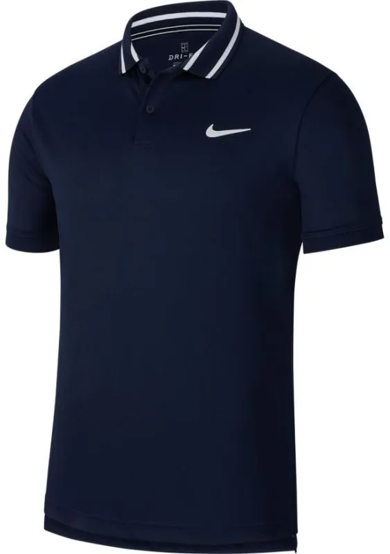 Nike Court Dry Polo Pique - obsidian/white/white