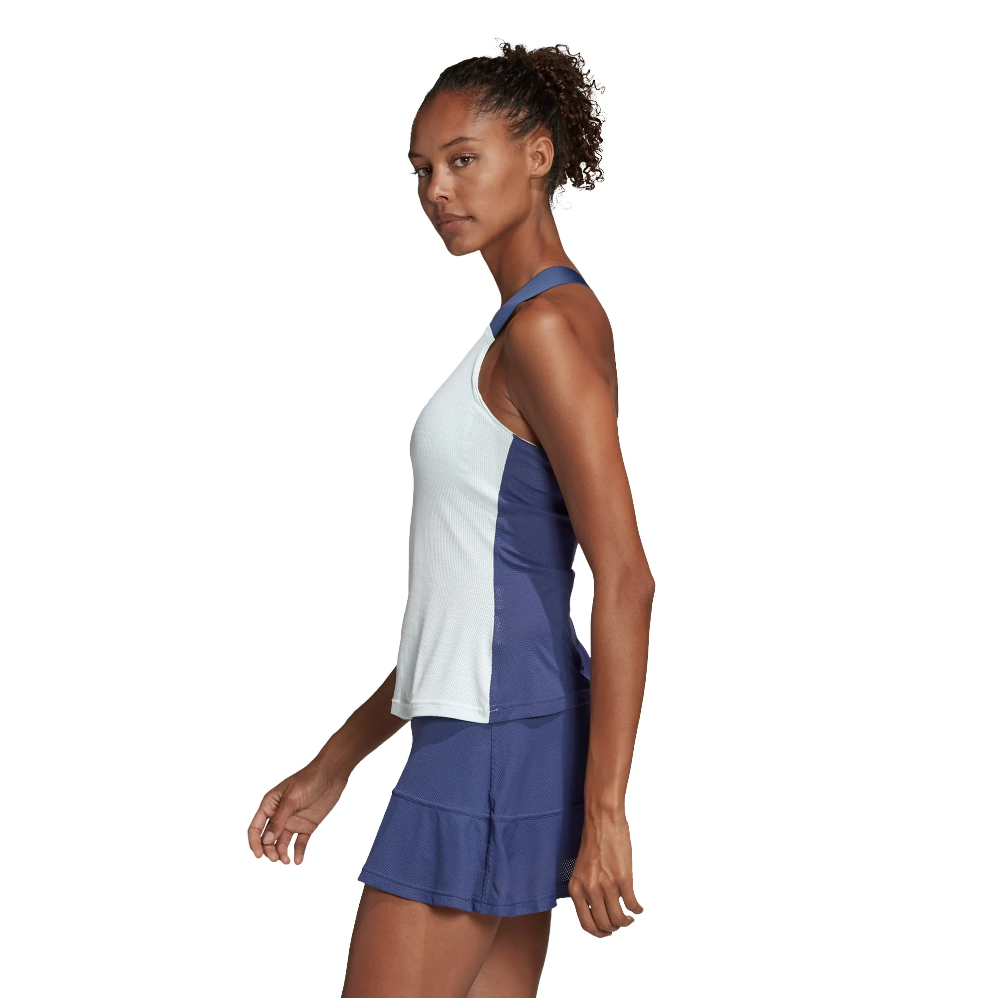 Adidas Women Y-Tank Heat Ready - dash green/tech indigo