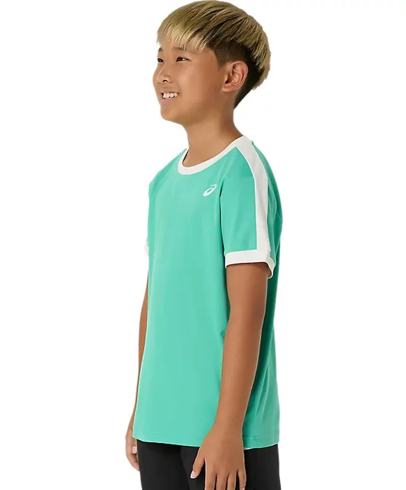 Asics Boys Short Sleeve - aurora green