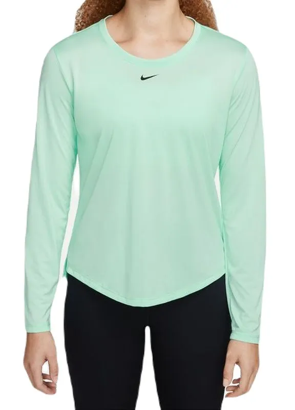 Nike Dri-FIT One Women's Standard Fit Top - mint foam/black