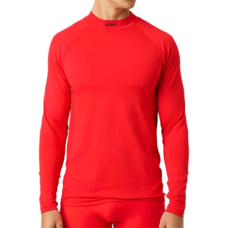 Björn Borg Mock Neck Long Sleeve - flame scarlet
