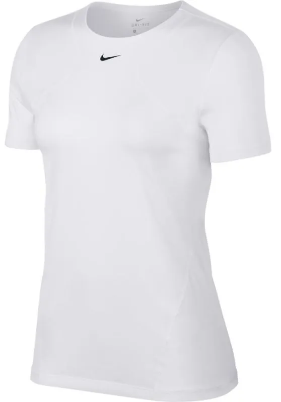 Nike Pro Top SS All Over Mesh W - white
