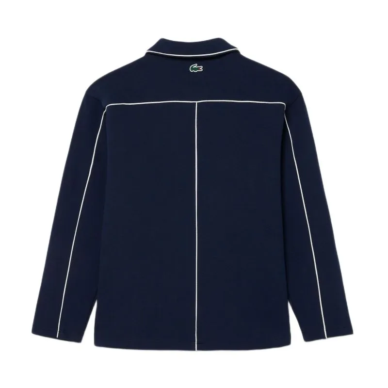 Lacoste Tennis Heritage Zipped Badge Accent - navy blue/white