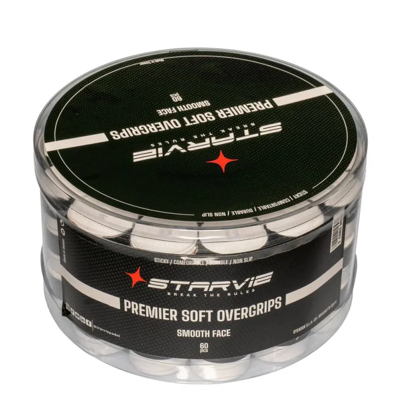 Starvie Premium Soft Overgrips Box 60 - white