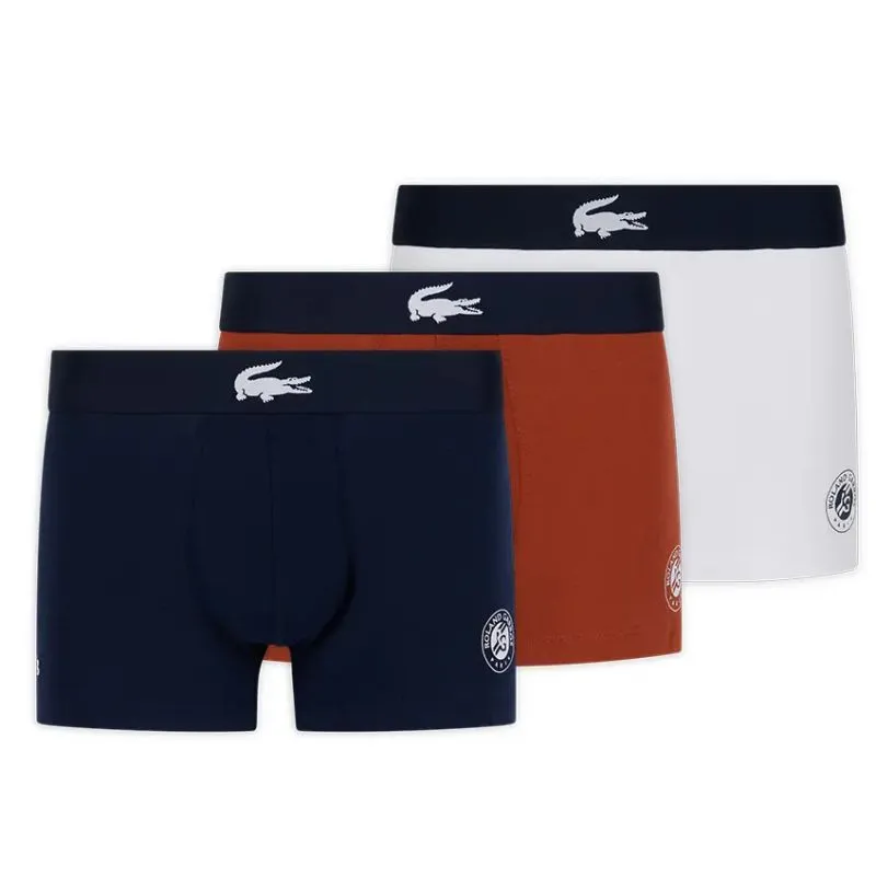 Lacoste Roland Garros Edition Cotton Trunks 3P - multicolor 