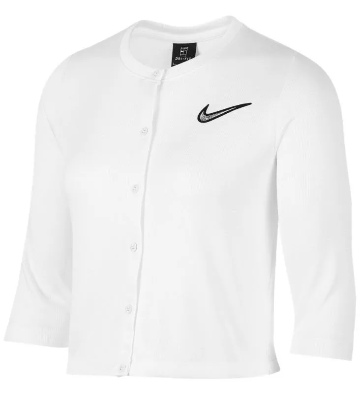 Nike Court LN Women's Tennis Cardigan - white/black