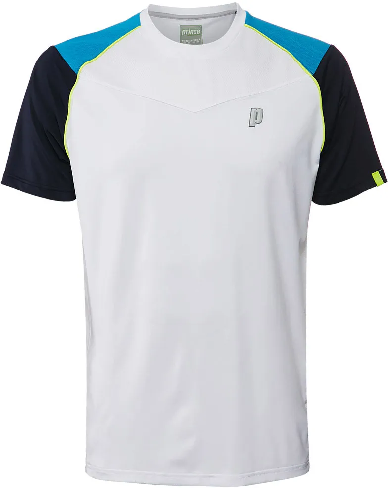 Prince Shoulder Panel Crew - white/aqua