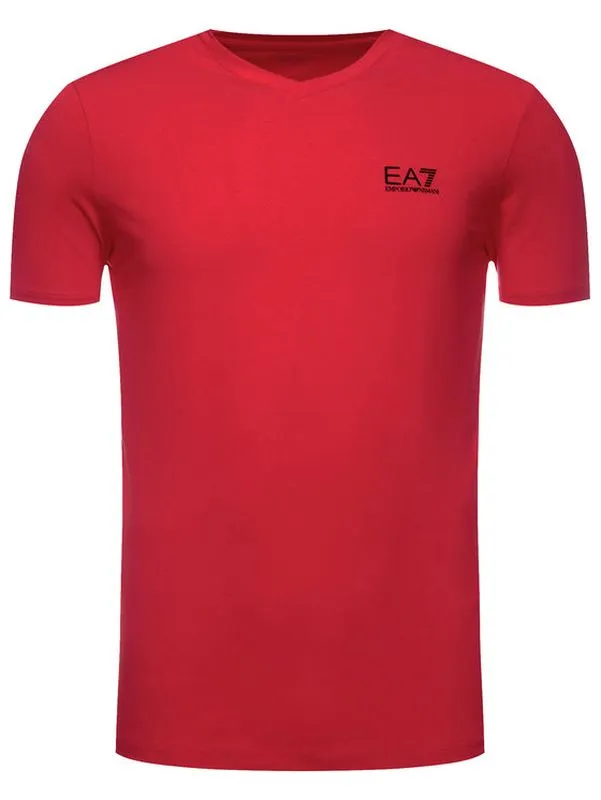 EA7 Man Jersey T-Shirt - racing red
