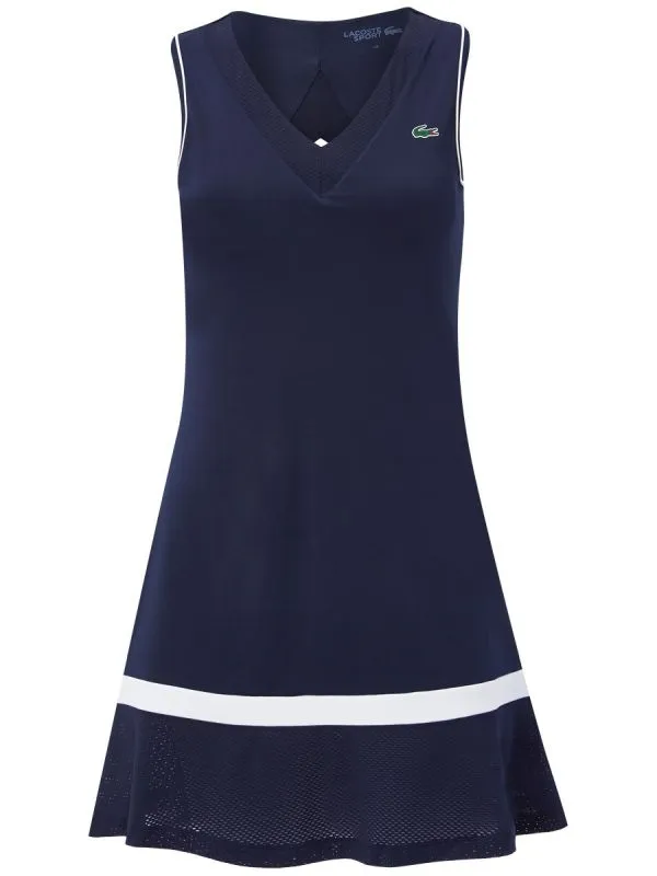 Lacoste Women’s SPORT Built-In Bra Stretch Tennis Dress - navy