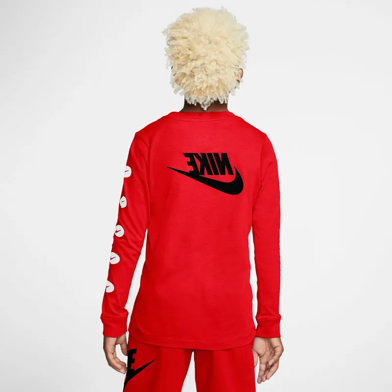 nike-swoosh-futura-long-sleeve-tee-university-red-3 Nike Swoosh Futura Long Sleeve Tee - university red