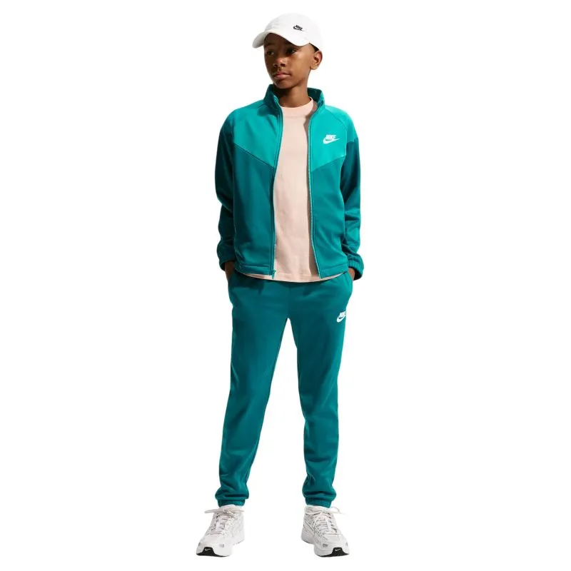 Nike Kids Dri-Fit Poly Knit Full Zip - bright spruce/energy/white Nike Kids Dri-Fit Poly Knit Full Zip - bright spruce/energy/white
