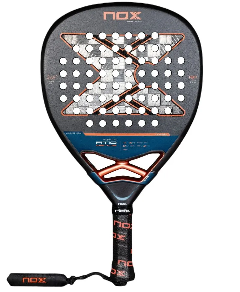 Rachetă padel NOX AT10 Genius Attack 18K Alum by Agustin Tapia 2025