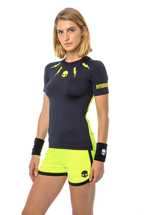 hydrogen-tech-storm-tee-woman-black-yellow-fluo-2 Hydrogen Tech Storm Tee Woman - black/yellow fluo