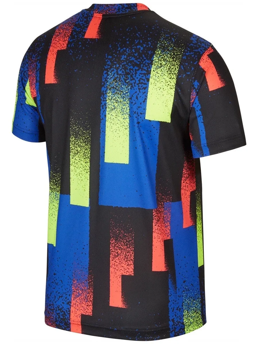 Nike Court Dry Top Print - hyper royal/white