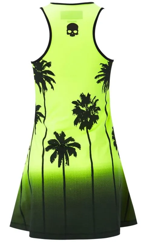 Hydrogen Palm Tank Dress Woman - fluo yellow