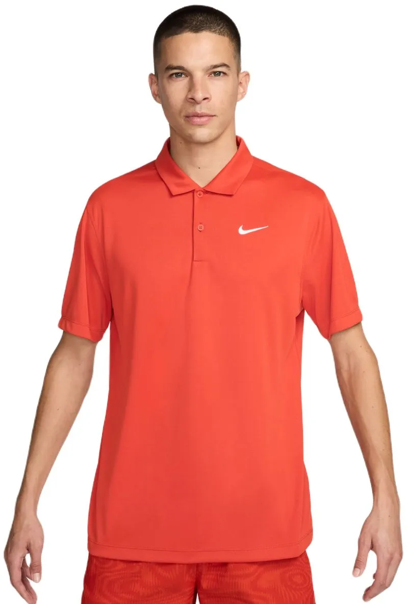 Nike Court Dri-Fit Solid Polo - rust factor/white