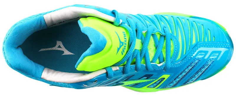 mizuno-wave-stealth-4-blue-lime-white-1 Mizuno Wave Stealth 4 - blue/lime/white
