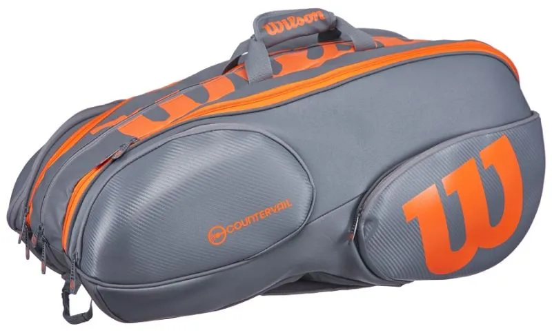 Wilson Vancouver Burn Reverse 15 Pk Bag - grey/orange
